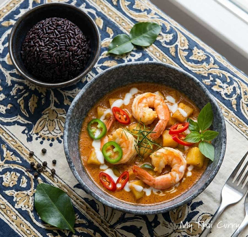 Thai Red Curry Seafood with Pineapple