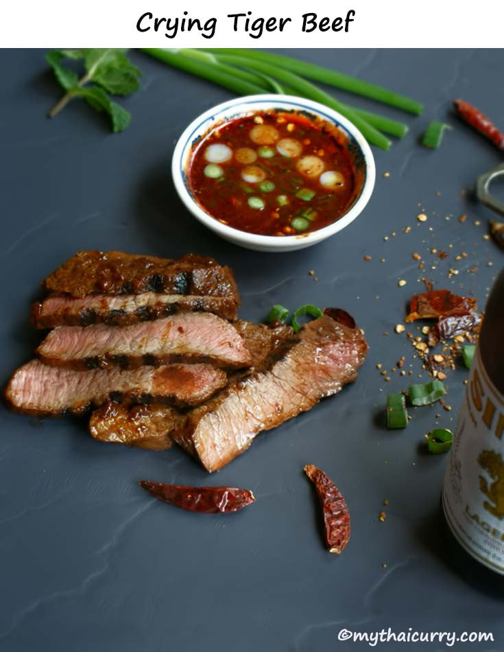 Serving suggestion  for Crying Tiger Sauce with beef