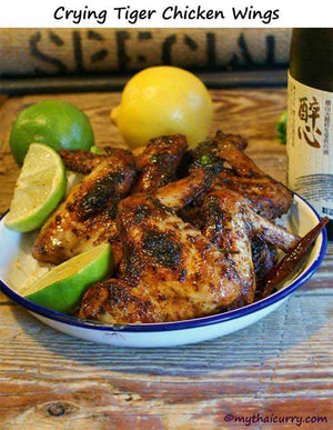 Serving suggestion for Crying Tiger Sauce with chicken