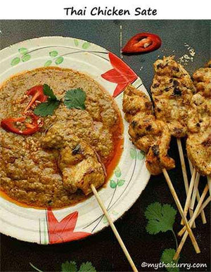 Thai Chicken Sate from mythaicurry.com
